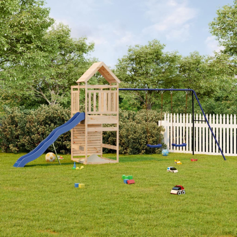 Aire de jeux d extérieur bois de pin massif