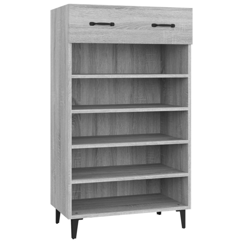 Armoire à chaussures Sonoma gris 60x35x105 cm Bois d ingénierie