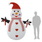 Bonhomme de neige gonflable avec LED 250 cm