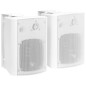 Haut parleurs stéréo muraux 2pcs blanc intérieur extérieur 100W