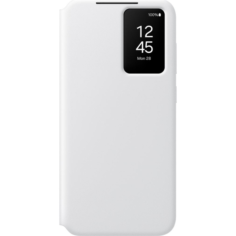 Etui Folio Clear View Cover avec porte carte pour Samsung Galaxy S24 FE Blanc