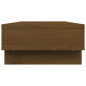 Support de moniteur Marron miel 60x27x14 cm Bois de pin solide