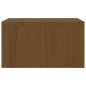 Support de moniteur Marron miel 50x27x15 cm Bois de pin solide