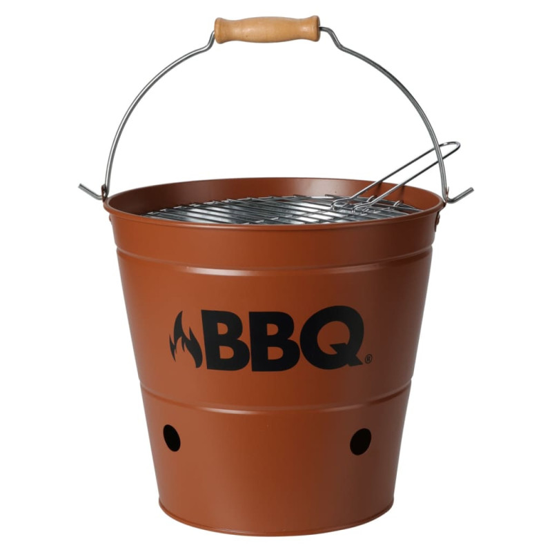 ProGarden Seau à barbecue BBQ 26 cm orange foncé