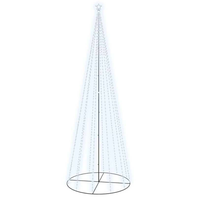 Arbre de Noël cône 732 LED Blanc froid 160x500 cm