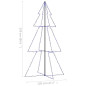 Arbre de Noël cône 300 LED d intérieur d extérieur 120x220 cm