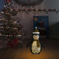 Décoration de Noël pingouin à LED Tissu de luxe 60 cm