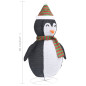 Décoration de Noël pingouin à LED Tissu de luxe 60 cm