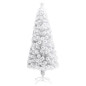 Arbre de Noël artificiel pré éclairé blanc 180 cm fibre optique