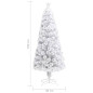 Arbre de Noël artificiel pré éclairé blanc 180 cm fibre optique