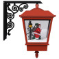 Lampe murale de Noël lumières LED et Père Noël Rouge 40x27x45cm