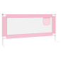 Barrière de sécurité de lit d enfant Rose 190x25 cm Tissu