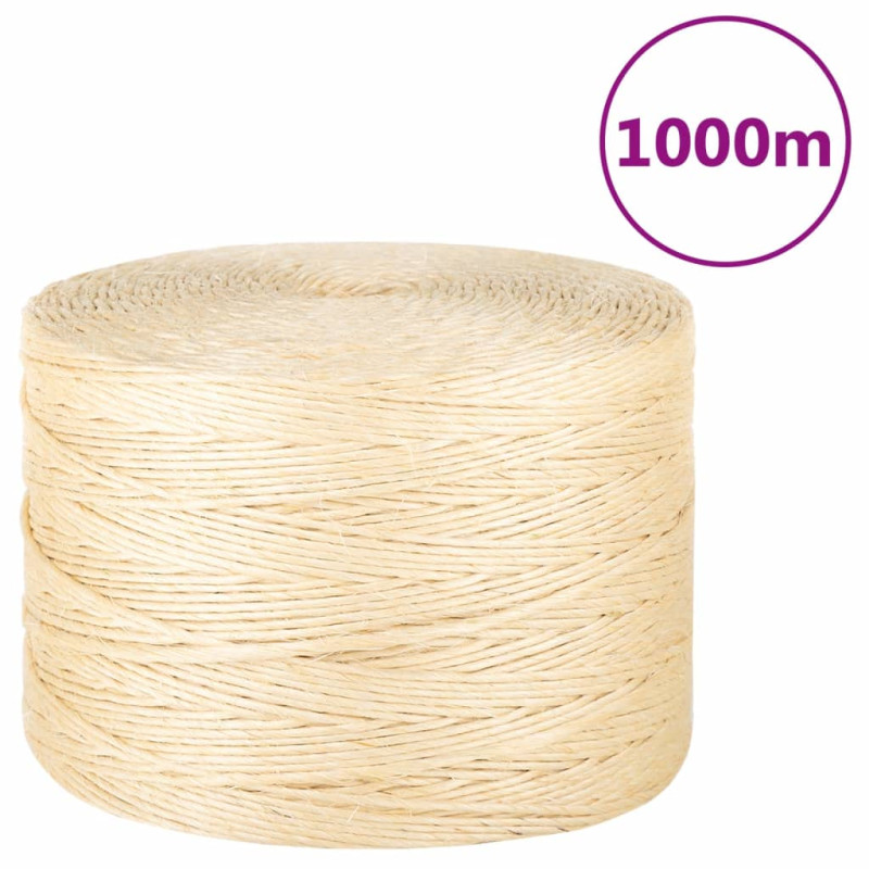 Corde 100 % sisal 3 mm 1000 m