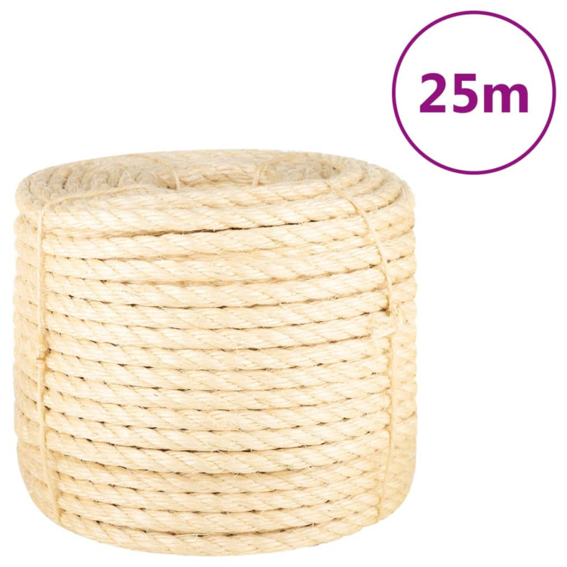 Corde 100 % sisal 14 mm 25 m