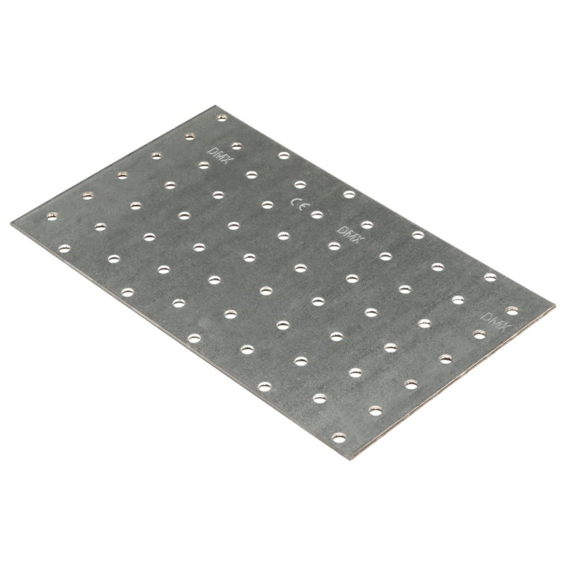 Plaques perforées 20 pcs 2 mm 200x120 mm acier galvanisé