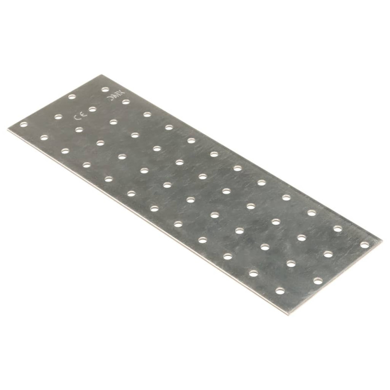 Plaques perforées 60 pcs 2 mm 240x80 mm acier galvanisé