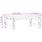 Support de moniteur chêne fumé 37x23x14 cm bois d ingénierie