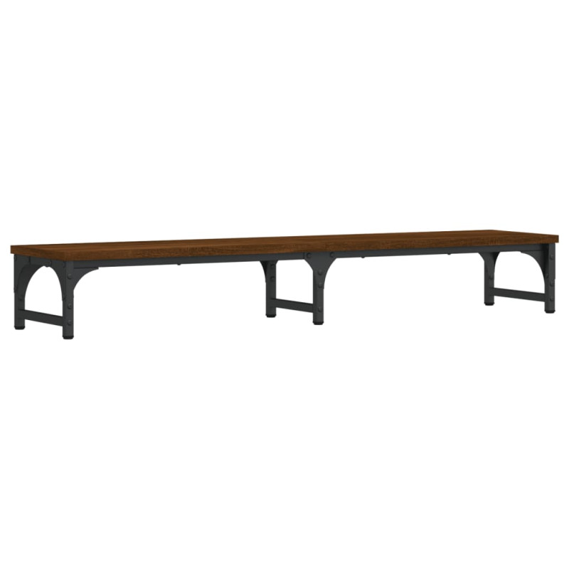 Support moniteur chêne marron 105x23x15,5 cm bois d ingénierie