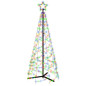 Arbre de Noël cône 200 LED Colorées 70x180 cm