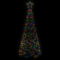 Arbre de Noël cône 200 LED Colorées 70x180 cm