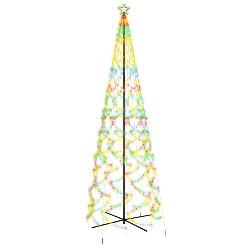 Arbre de Noël cône 1400 LED Colorées 160x500 cm