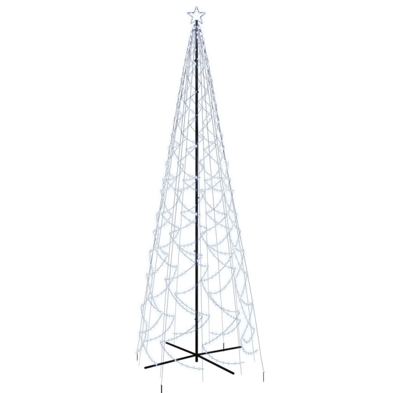 Arbre de Noël cône 1400 LED Blanc froid 160x500 cm