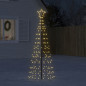 Arbre de Noël lumineux avec piquets 220 LED blanc chaud 180 cm