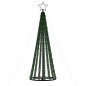 Arbre de Noël lumineux conique 275 LED bleu 180 cm