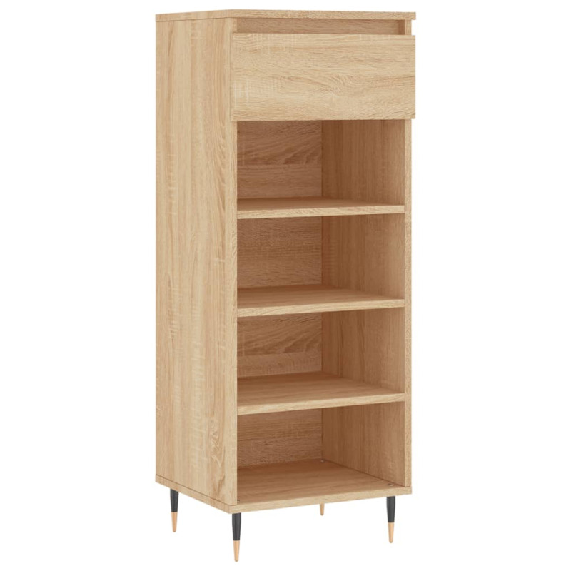 Armoire à chaussures Chêne sonoma 40x36x105cm Bois d ingénierie