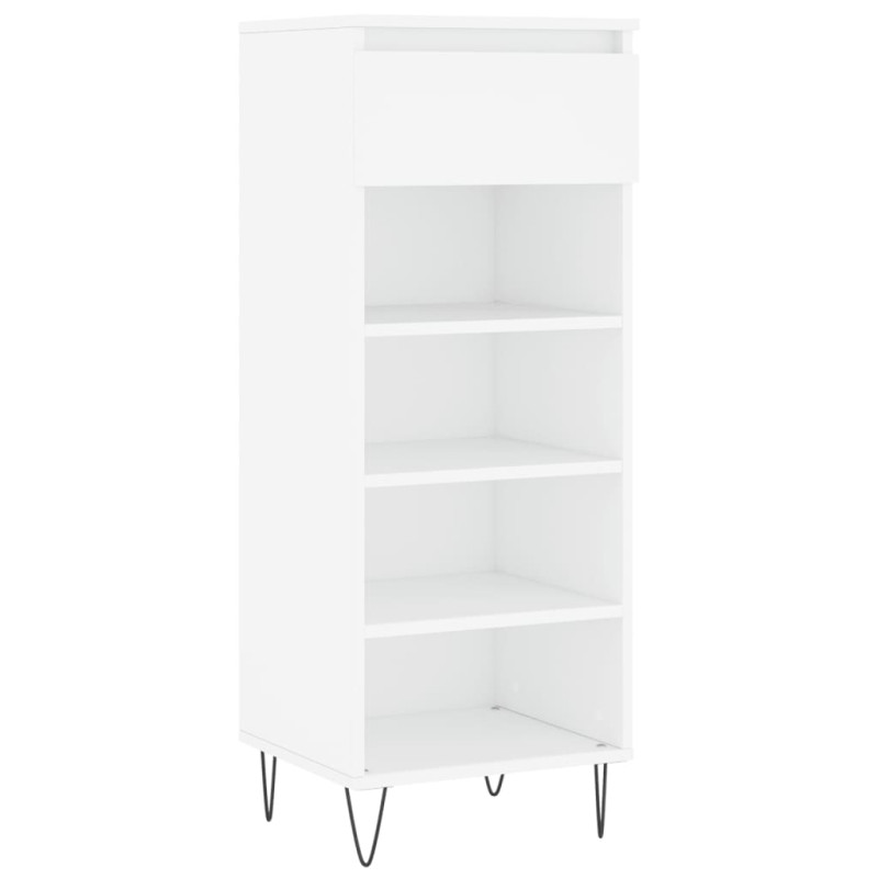 Armoire à chaussures Blanc 40x36x105 cm Bois d ingénierie