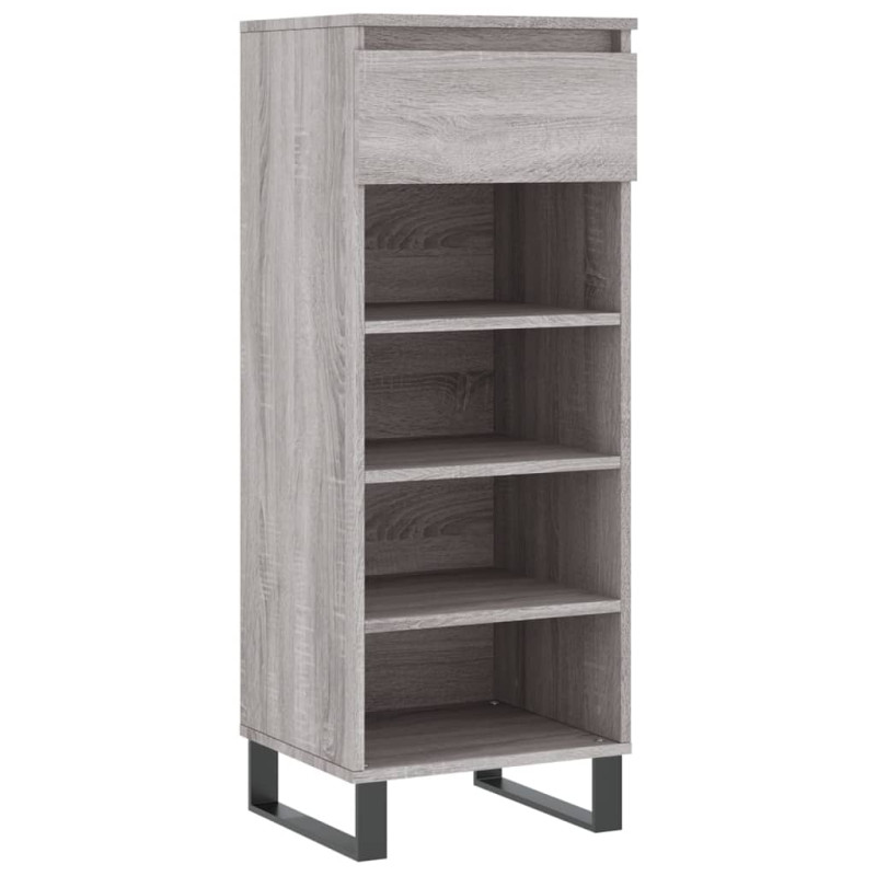 Armoire à chaussures Sonoma gris 40x36x105 cm Bois d ingénierie