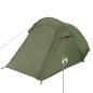 Tente de camping tunnel 3 personnes vert olive imperméable