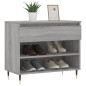 Armoire à chaussures Sonoma gris 70x36x60 cm Bois d ingénierie