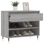 Armoire à chaussures Sonoma gris 70x36x60 cm Bois d ingénierie