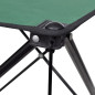 Table de camping pliante vert foncé