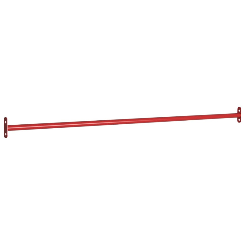 Barres fixes d exercice 3 pcs 125 cm Acier Rouge