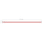 Barres fixes d exercice 3 pcs 125 cm Acier Rouge