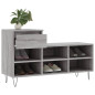 Armoire à chaussures Sonoma gris 102x36x60 cm Bois d ingénierie