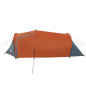 Tente de camping tunnel 2 personnes orange imperméable