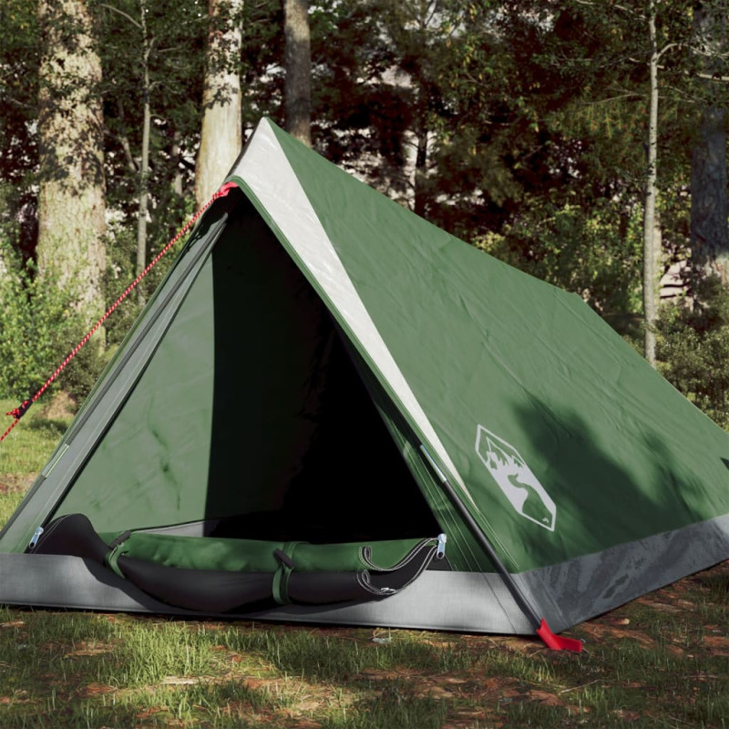 Tente de camping 2 personnes vert imperméable