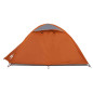 Tente de camping à dôme 2 personnes orange imperméable