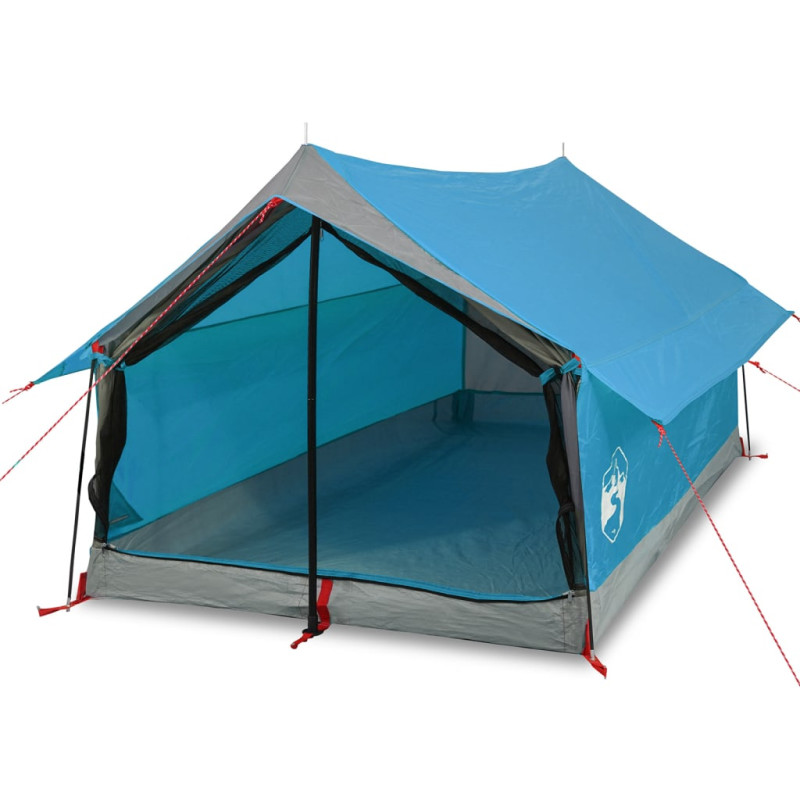 Tente de camping 2 personnes bleu imperméable