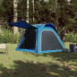 Tente de camping 4 personnes bleu libération rapide imperméable