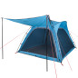 Tente de camping 4 personnes bleu libération rapide imperméable