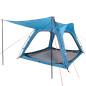 Tente de camping 4 personnes bleu libération rapide imperméable