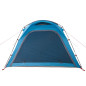 Tente de camping 4 personnes bleu libération rapide imperméable