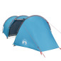 Tente de camping tunnel 4 personnes bleu imperméable