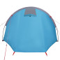 Tente de camping tunnel 4 personnes bleu imperméable