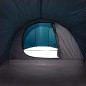 Tente de camping tunnel 4 personnes bleu imperméable