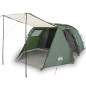 Tente de camping tunnel 4 personnes vert imperméable